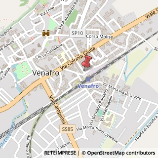 Mappa Viale Vittorio Emanuele III, 84., di fronte stazione ferroviaria, 86079 Venafro IS, Italia, 86079 Venafro, Isernia (Molise)