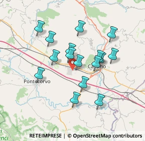 Mappa Viale Giovanni Agnelli, 03030 Villa Santa Lucia FR, Italia (6.63125)