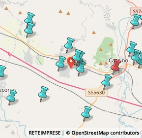 Mappa Viale Giovanni Agnelli, 03030 Villa Santa Lucia FR, Italia (5.73)