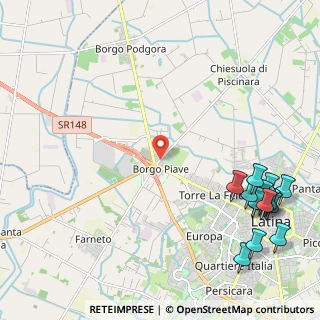 Mappa Strada della Chiesuola, 04100 Borgo Piave LT, Italia (3.33267)