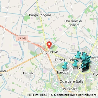 Mappa Strada della Chiesuola, 04100 Borgo Piave LT, Italia (3.5545)