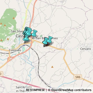 Mappa Via casilina sud km 142.600 2b, 03043 Cassino FR, Italia (1.708)