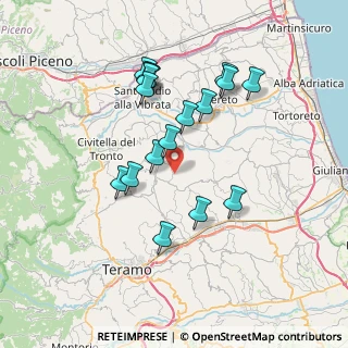 Mappa Via Villa Penna Bassa, 64020 Bellante TE, Italia (7.07765)