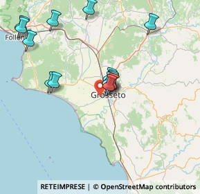 Mappa Strada del Pianetto, 58100 Grosseto GR, Italia (15.58143)