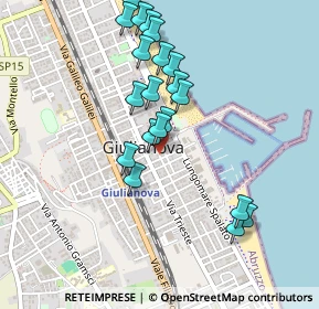 Mappa Via Napoli, 64021 Giulianova TE, Italia (0.472)