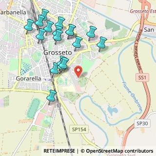 Mappa Via Mario Marchetti, 58100 Grosseto GR, Italia (1.16778)
