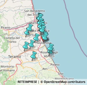 Mappa Via Riccardo Cerulli, 64021 Giulianova TE, Italia (9.6895)