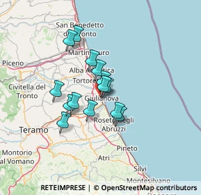 Mappa Via Riccardo Cerulli, 64021 Giulianova TE, Italia (9.99071)