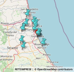 Mappa Via Riccardo Cerulli, 64021 Giulianova TE, Italia (9.96769)