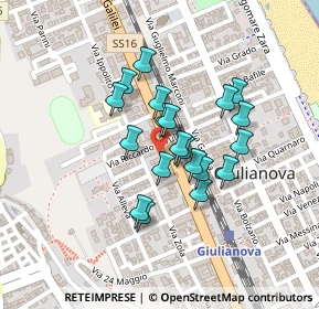 Mappa Via Riccardo Cerulli, 64021 Giulianova TE, Italia (0.1705)