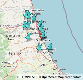 Mappa Via dello Splendore, 64021 Giulianova TE, Italia (10.97)