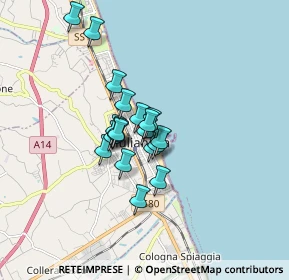 Mappa Via Dalmazia, 64021 Giulianova TE, Italia (1.1475)