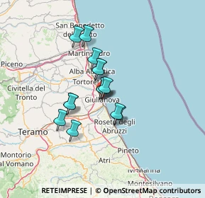 Mappa Via Dalmazia, 64021 Giulianova TE, Italia (9.89357)