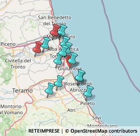 Mappa Via Dalmazia, 64021 Giulianova TE, Italia (11.09467)