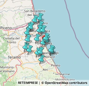 Mappa Piazza M. Fosse Ardeatine, 64021 Giulianova TE, Italia (10.569)