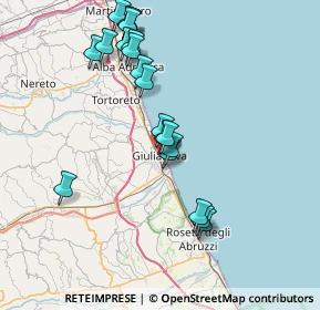 Mappa Piazza M. Fosse Ardeatine, 64021 Giulianova TE, Italia (7.82)