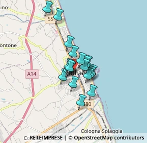 Mappa Via Traversa Ippolito Nievo, 64021 Giulianova TE, Italia (1.0575)