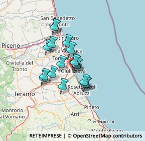 Mappa Via Traversa Ippolito Nievo, 64021 Giulianova TE, Italia (9.65111)