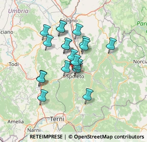 Mappa Via Cascia, 06049 Spoleto PG, Italia (11.37684)