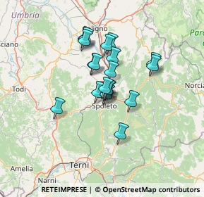 Mappa Via Cascia, 06049 Spoleto PG, Italia (9.6555)