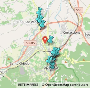Mappa Via Cascia, 06049 Spoleto PG, Italia (1.67375)