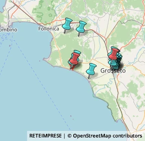 Mappa Via Palmaiola, 58043 Castiglione della Pescaia GR, Italia (14.6885)