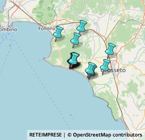Mappa Via Palmaiola, 58043 Castiglione della Pescaia GR, Italia (6.78)