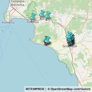 Mappa Via del Giglio, 58043 Castiglione della Pescaia GR, Italia (15.8275)
