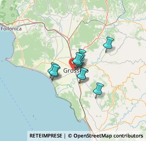 Mappa Via Edgardo Sogno, 58100 Grosseto GR, Italia (7.74455)