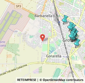 Mappa Via Edgardo Sogno, 58100 Grosseto GR, Italia (1.40455)