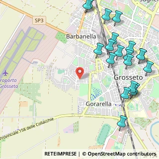 Mappa Via Edgardo Sogno, 58100 Grosseto GR, Italia (1.4885)