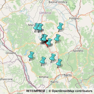 Mappa Fraz. Crocefisso Loc. Torresquadrata, 06059 Todi PG, Italia (9.83333)