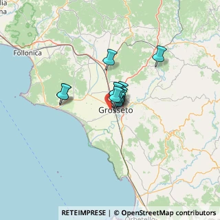 Mappa Via Gino Bartali, 58100 Grosseto GR, Italia (6.37154)