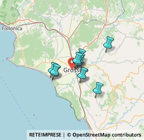 Mappa Via Gino Bartali, 58100 Grosseto GR, Italia (7.89182)