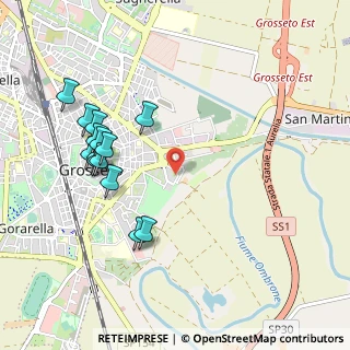Mappa Via Ludwig Van Beethoven, 58100 Grosseto GR, Italia (1.09214)