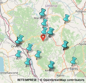 Mappa Località Asprioli, 06059 Todi PG, Italia (17.0725)