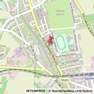 Mappa Via Guglielmo Marconi, 202, 06049 Spoleto, Perugia (Umbria)