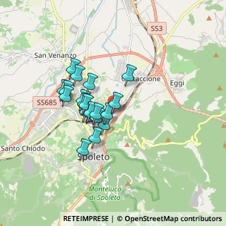 Mappa Via III Settembre, 06049 Spoleto PG, Italia (1.383)
