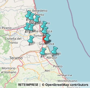 Mappa Via del Campetto, 64021 Giulianova TE, Italia (11.02167)
