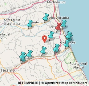Mappa Contrada Colle Pietra, 64023 Mosciano Sant'Angelo TE, Italia (7.30857)