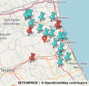 Mappa Contrada Colle Pietra, 64023 Mosciano Sant'Angelo TE, Italia (7.1495)