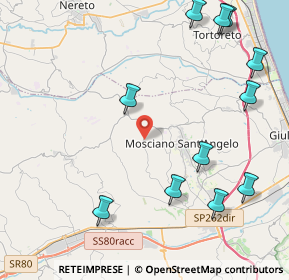 Mappa Contrada Colle Pietra, 64023 Mosciano Sant'Angelo TE, Italia (5.55909)