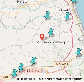 Mappa Contrada Colle Pietra, 64023 Mosciano Sant'Angelo TE, Italia (6.96909)