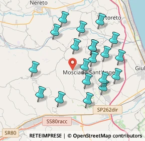 Mappa Contrada Colle Pietra, 64023 Mosciano Sant'Angelo TE, Italia (3.8205)