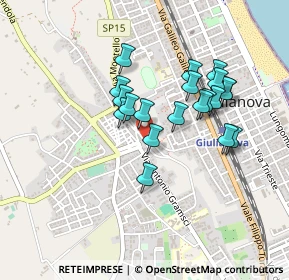Mappa Via Piave, 64021 Giulianova TE, Italia (0.389)
