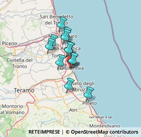 Mappa Via Piave, 64021 Giulianova TE, Italia (9.2975)