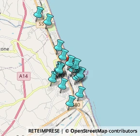 Mappa Via Ugo Foscolo, 64021 Giulianova TE, Italia (1.2275)