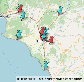 Mappa Via Circondaria Sud, 58100 Grosseto GR, Italia (12.94286)