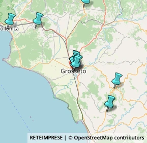 Mappa Via Circondaria Sud, 58100 Grosseto GR, Italia (13.34583)