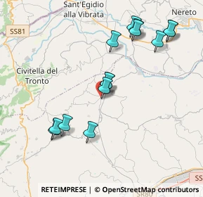 Mappa Via Fonte a Collina, 64012 Sant'Onofrio TE, Italia (4.14714)